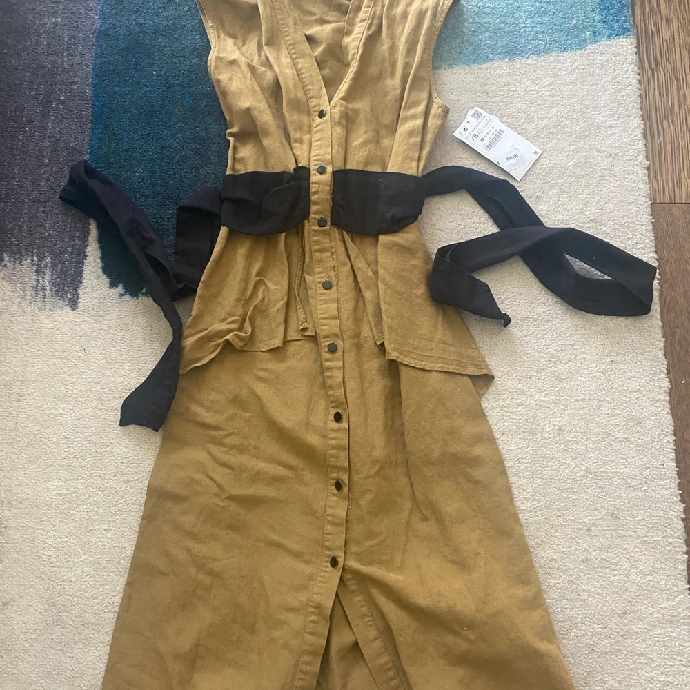 Zara dress with tie belt